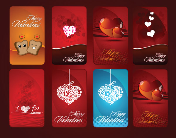 free vector Valentine day card vector